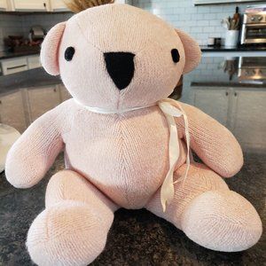 RARE Pottery Barn 13" Kids Chenille Bear Stuffed Plush Animal Toy Play Doll